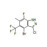 4-Bromo-3-chloro-7-fluoro-6-methyl-5-(trifluoromethyl)-1H-indazole