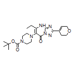 6-(4-Boc-1-piperazinyl)-2-(3,6-dihydro-2H-pyran-4-yl)-5-ethyl-[1,2,4]triazolo[1,5-a]pyrimidin-7(4H)-one