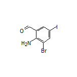 2-Amino-3-bromo-5-iodobenzaldehyde