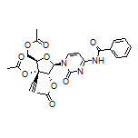 2-(Acetoxymethyl)-5-[4-benzamido-2-oxopyrimidin-1(2H)-yl]-3-ethynyltetrahydrofuran-3,4-diyl (2R,3R,4R,5R)-Diacetate