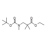 Ethyl 3-[Boc-(methyl)amino]-2,2-dimethylpropanoate