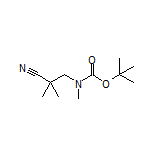 3-[Boc-(methyl)amino]-2,2-dimethylpropanenitrile