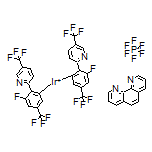 Iridium(1,10-phenanthroline-κN1,κN10)bis[(3-fluoro-5-trifluoromethyl)-2-(5-trifluoromethyl-2-pyridinyl-κN)phenyl-κC] Hexafluorophosphate