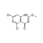 5,7-Dichloro-2-(methylthio)pyrido[4,3-d]pyrimidin-4(1H)-one