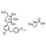 (S)-5-Oxopyrrolidine-2-carboxylic Acid compound with (1S,2S,3S,4R,5S)-5-[4-Chloro-3-(4-ethoxybenzyl)phenyl]-1-(hydroxymethyl)-6,8-dioxabicyclo[3.2.1]octane-2,3,4-triol (1:1)