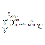 (2R,3R,4R,5R,6R)-5-Acetamido-2-(acetoxymethyl)-6-[2-[2-(Cbz-amino)ethoxy]ethoxy]tetrahydro-2H-pyran-3,4-diyl Diacetate