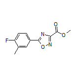 Methyl 5-(4-Fluoro-3-methylphenyl)-1,2,4-oxadiazole-3-carboxylate