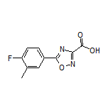 5-(4-Fluoro-3-methylphenyl)-1,2,4-oxadiazole-3-carboxylic Acid