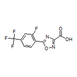 5-[2-Fluoro-4-(trifluoromethyl)phenyl]-1,2,4-oxadiazole-3-carboxylic Acid