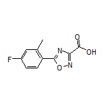 5-(4-Fluoro-2-methylphenyl)-1,2,4-oxadiazole-3-carboxylic Acid