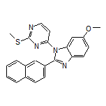 6-Methoxy-1-[2-(methylthio)-4-pyrimidinyl]-2-(2-naphthyl)benzimidazole