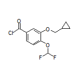 3-(Cyclopropylmethoxy)-4-(difluoromethoxy)benzoyl Chloride