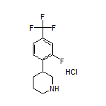 3-[2-Fluoro-4-(trifluoromethyl)phenyl]piperidine Hydrochloride