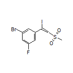 1-Bromo-3-fluoro-5-[1-iodo-2-(methylsulfonyl)vinyl]benzene