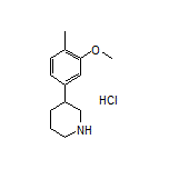 3-(3-Methoxy-4-methylphenyl)piperidine Hydrochloride