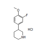 3-(3-Fluoro-4-methoxyphenyl)piperidine Hydrochloride