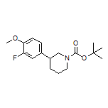 1-Boc-3-(3-fluoro-4-methoxyphenyl)piperidine