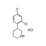 3-(2-Chloro-4-fluorophenyl)piperidine Hydrochloride