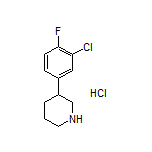 3-(3-Chloro-4-fluorophenyl)piperidine Hydrochloride