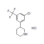 3-[3-Chloro-5-(trifluoromethyl)phenyl]piperidine Hydrochloride