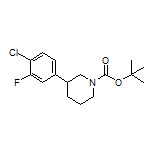 1-Boc-3-(4-chloro-3-fluorophenyl)piperidine