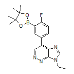 5-(9-Ethyl-9H-imidazo[4,5-c]pyridazin-6-yl)-2-fluorophenylboronic Acid Pinacol Ester