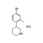 3-(4-Bromo-2-methylphenyl)piperidine Hydrochloride