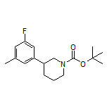 1-Boc-3-(3-fluoro-5-methylphenyl)piperidine