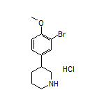 3-(3-Bromo-4-methoxyphenyl)piperidine Hydrochloride