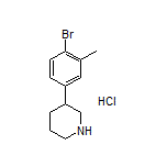 3-(4-Bromo-3-methylphenyl)piperidine Hydrochloride