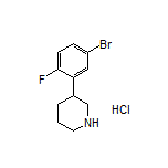 3-(5-Bromo-2-fluorophenyl)piperidine Hydrochloride