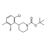 1-Boc-3-(6-chloro-2-fluoro-3-methylphenyl)piperidine