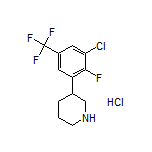 3-[3-Chloro-2-fluoro-5-(trifluoromethyl)phenyl]piperidine Hydrochloride