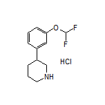 3-[3-(Difluoromethoxy)phenyl]piperidine Hydrochloride