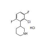 3-(2-Chloro-3,6-difluorophenyl)piperidine Hydrochloride