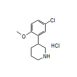 3-(5-Chloro-2-methoxyphenyl)piperidine Hydrochloride