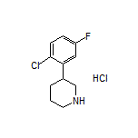 3-(2-Chloro-5-fluorophenyl)piperidine Hydrochloride