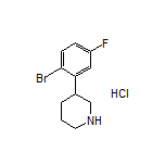 3-(2-Bromo-5-fluorophenyl)piperidine Hydrochloride