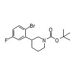 1-Boc-3-(2-bromo-5-fluorophenyl)piperidine