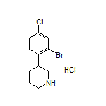 3-(2-Bromo-4-chlorophenyl)piperidine Hydrochloride