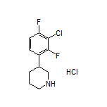 3-(3-Chloro-2,4-difluorophenyl)piperidine Hydrochloride