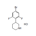 3-(4-Bromo-2,6-difluorophenyl)piperidine Hydrochloride