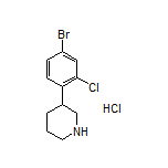 3-(4-Bromo-2-chlorophenyl)piperidine Hydrochloride