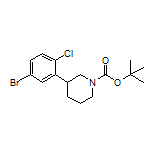 1-Boc-3-(5-bromo-2-chlorophenyl)piperidine