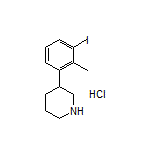 3-(3-Iodo-2-methylphenyl)piperidine Hydrochloride