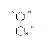 3-(3-Bromo-5-chlorophenyl)piperidine Hydrochloride