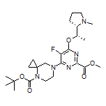 Methyl 4-(4-Boc-4,7-diazaspiro[2.5]octan-7-yl)-5-fluoro-6-[(S)-1-[(S)-1-methyl-2-pyrrolidinyl]ethoxy]pyrimidine-2-carboxylate