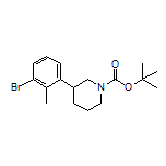 1-Boc-3-(3-bromo-2-methylphenyl)piperidine