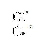 3-(3-Bromo-2-methylphenyl)piperidine Hydrochloride