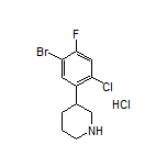 3-(5-Bromo-2-chloro-4-fluorophenyl)piperidine Hydrochloride